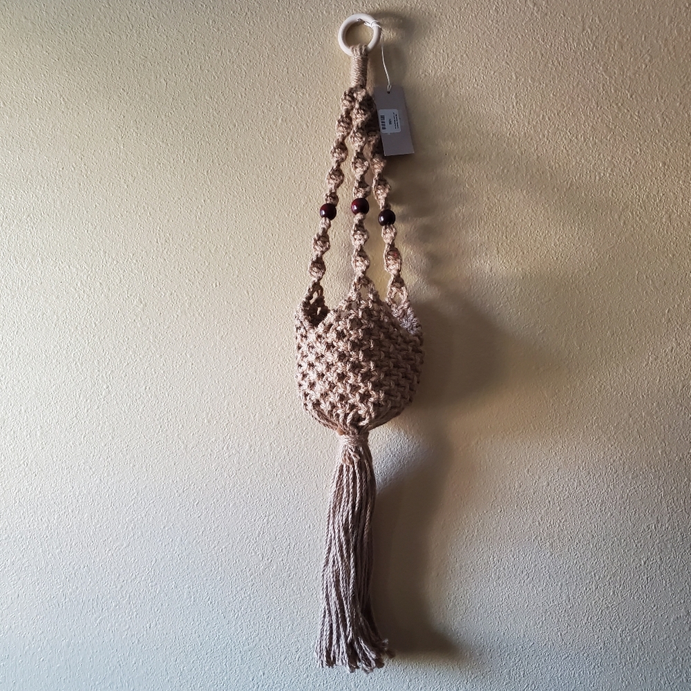 Bloomingville Jute hanging planter basket